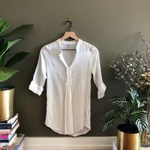 Splendid White Tunic Blouse